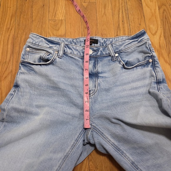 Quince Womens casual Everyday Luna Stretch Relaxed Straight Jeans Cool Blue 28 - Picture 6 of 8